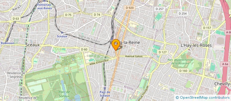 localisation de l'entreprise SYND.COPR. 155 AV DU GAL LECLERC 92 BOUR à BOURG-LA-REINE
