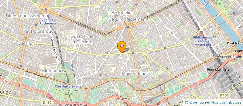 localisation de l'entreprise SYND COPR 156 RUE DE TOLBIAC 75013  PARIS