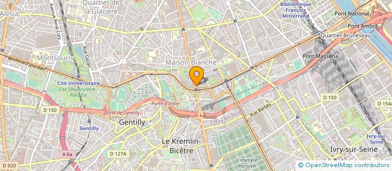 localisation de l'entreprise SYND.COPR. 159 AV D ITALIE 75013 PARIS R  PARIS