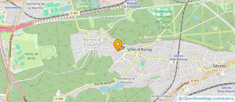 localisation de l'entreprise SYND.COPR. 15AV THIERRY 92 VILLE D AVRAY  VILLE-D'AVRAY