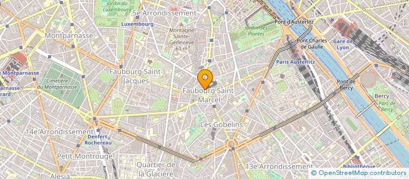 localisation de l'entreprise SYND COPR 16 AV DES GOBELINS  PARIS