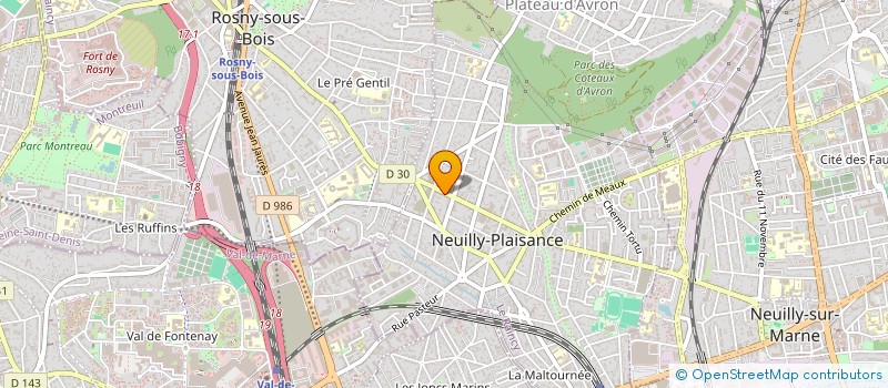 localisation de l'entreprise SYND.COPR. 16 AV DU MARECHAL FOCH 93 à NEUILLY-PLAISANCE