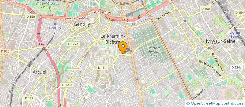 localisation de l'entreprise SYND.COPR. 16 AV EUGENE THOMAS  LE KREML  LE KREMLIN-BICETRE