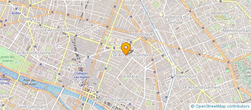 localisation de l'entreprise SYND COPR 16 R MESLAY 75103  PARIS