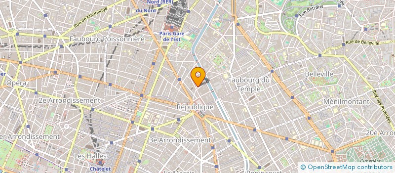 localisation de l'entreprise SYND.COPR. 16 RUE BEAUREPAIRE   75010 PA  PARIS