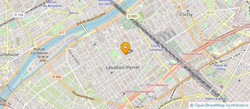localisation de l'entreprise SYND.COPR. 16 RUE DE LA MAISON ROUGE 92 à LEVALLOIS-PERRET