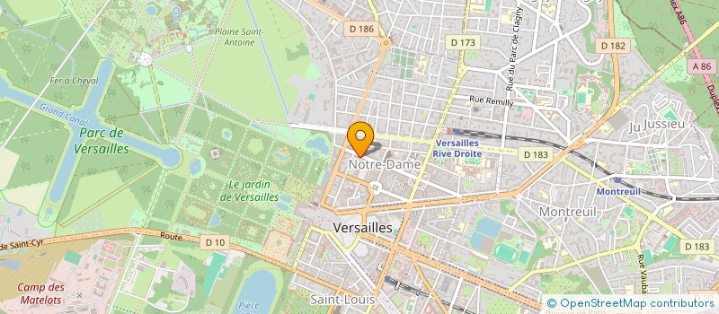 localisation de l'entreprise SYND.COPR. 16 RUE DE LA PAROISSE à VERSAILLES