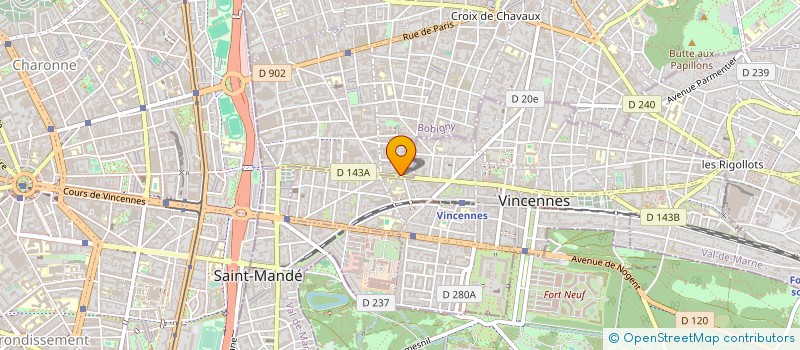 localisation de l'entreprise SYND.COPR. 16 RUE DE LAGNY  MONTREUIL