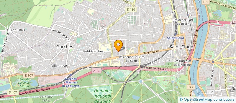 localisation de l'entreprise SYND COPR 16 VILLA PASTEUR 92 ST CLOUD à SAINT-CLOUD