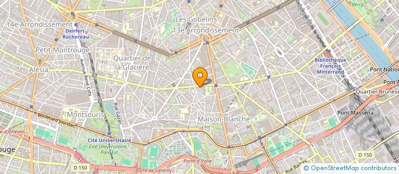 localisation de l'entreprise SYND COPR 165 R DE TOLBIAC 75113  PARIS