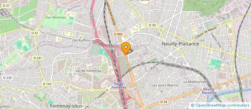 localisation de l'entreprise SYND.COPR.166-168 AV MAL LATTRE TASSIGNY à FONTENAY-SOUS-BOIS