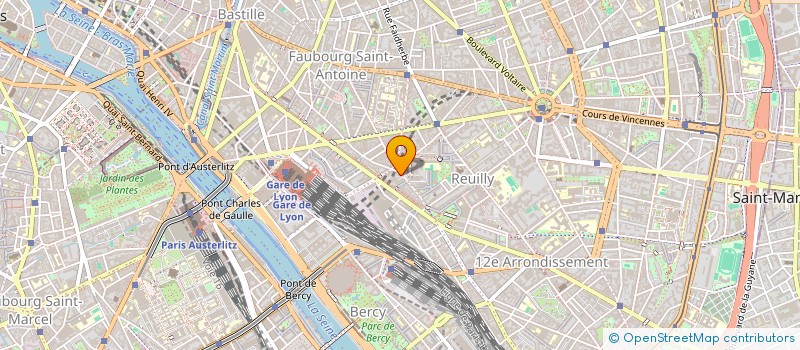 localisation de l'entreprise SYND.COPR. 168 RUE DE CHARENTON PARIS 12  PARIS