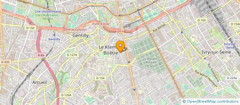 localisation de l'entreprise SYND.COPR. 17 19 RUE DANTON 94  LE KREML  LE KREMLIN-BICETRE