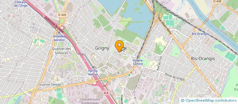 localisation de l'entreprise SYND COPR 17 21 AV DES SABLONS 91 GRIGNY à GRIGNY