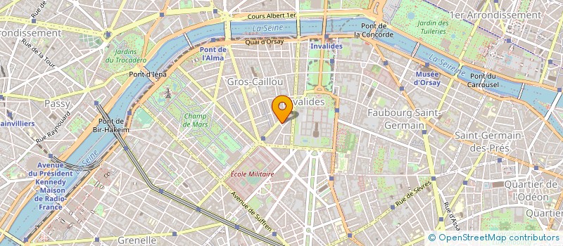 localisation de l'entreprise SYND.COPR. 17 AV DE LA MOTTE    PICQUET  PARIS