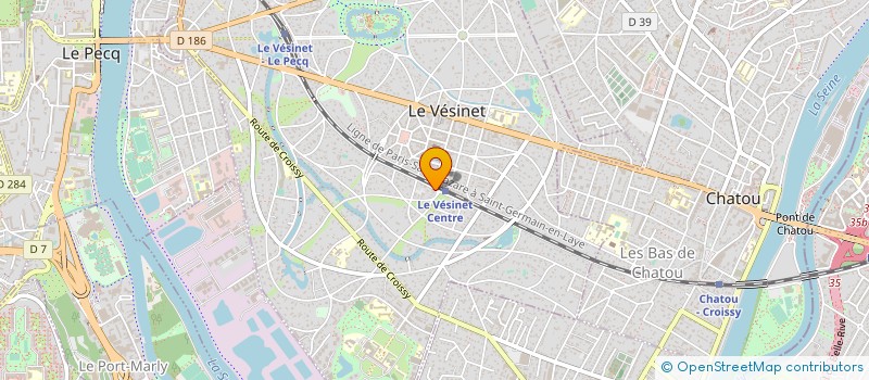 localisation de l'entreprise SYND.COPR. 17 AV. DE VERDUN     78 CROIS  LE VESINET