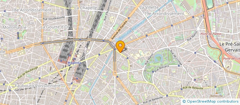 localisation de l'entreprise SYND.COPR. 17 AV SECRETAN 75019 PARIS RE  PARIS