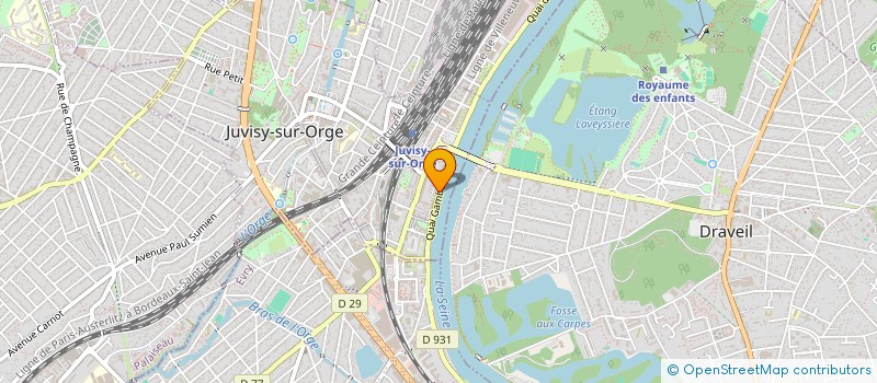 localisation de l'entreprise SYND.COPR. 17 BIS QUAI GAMBETTA 91 JUVIS à JUVISY-SUR-ORGE