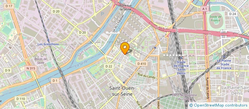 localisation de l'entreprise SYND COPR 17 R JJ ROUSSEAU 93 ST OUEN à SAINT-OUEN-SUR-SEINE
