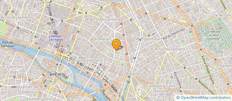 localisation de l'entreprise SYND COPR 17 R ST GILLES PARIS 3  PARIS