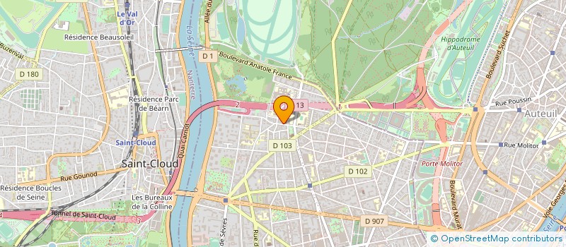localisation de l'entreprise SYND.COPR. 17 RUE DE BILLANCOURT 92 BOUL  BOULOGNE-BILLANCOURT
