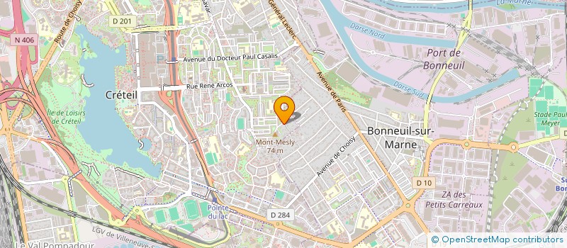 localisation de l'entreprise SYND.COPR. 17 RUE DES VIGNES  CRETEIL