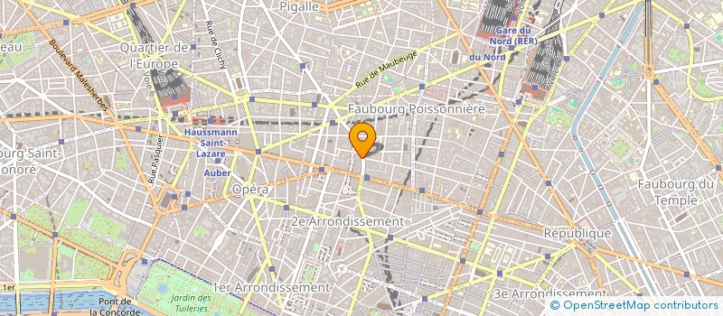 localisation de l'entreprise SYND.COPR. 17 RUE DU FG MONTMARTRE P 9 R  PARIS