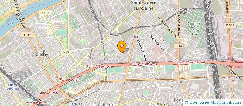 localisation de l'entreprise SYND.COPR. 17 RUE PASTEUR 93 SAINT O à SAINT-OUEN-SUR-SEINE