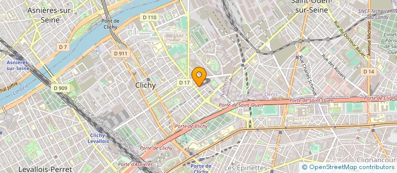 localisation de l'entreprise SYND.COPR. 17 RUE PIERRE CURIE 92 CLICH à CLICHY