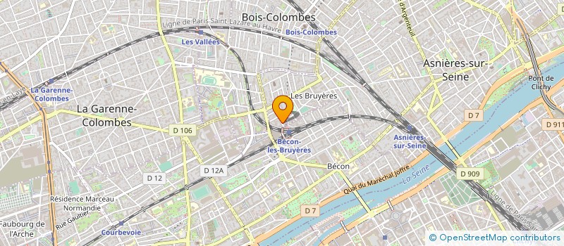 localisation de l'entreprise SYND.COPR. 17 TER R DU TINTORET ASNIERES  ASNIERES-SUR-SEINE