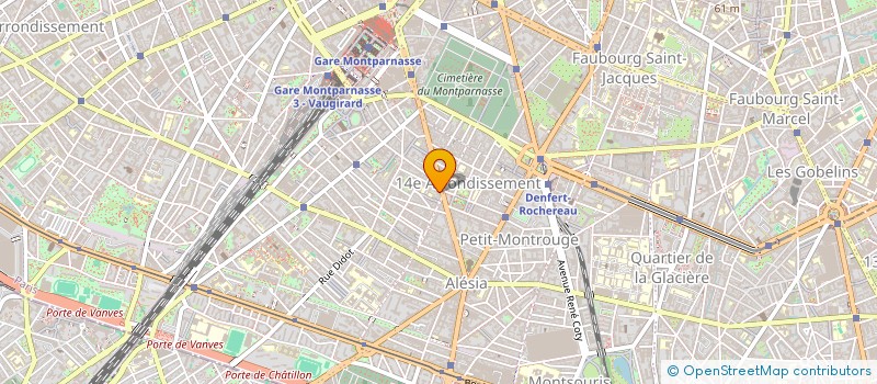 localisation de l'entreprise SYND COPR 172 AVDU MAINE 31 R MAURICE RIPOCHE PARIS 14  PARIS