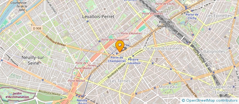 localisation de l'entreprise SYND COPR 172 BD BERTHIER 75017 PARIS  PARIS