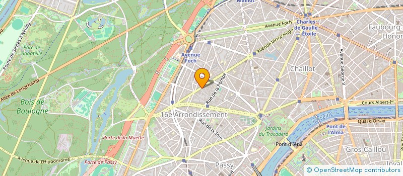 localisation de l'entreprise SYND COPR 175 AV VICTOR HUGO  PARIS