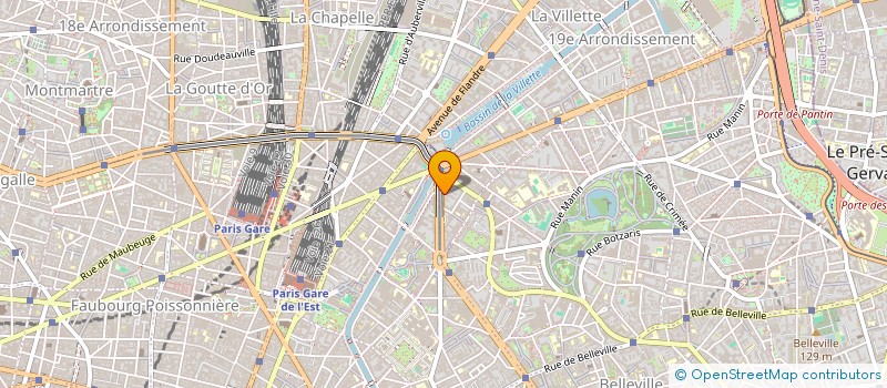 localisation de l'entreprise SYND.COPR. 178 180 BD DE LA     VILLETTE  PARIS