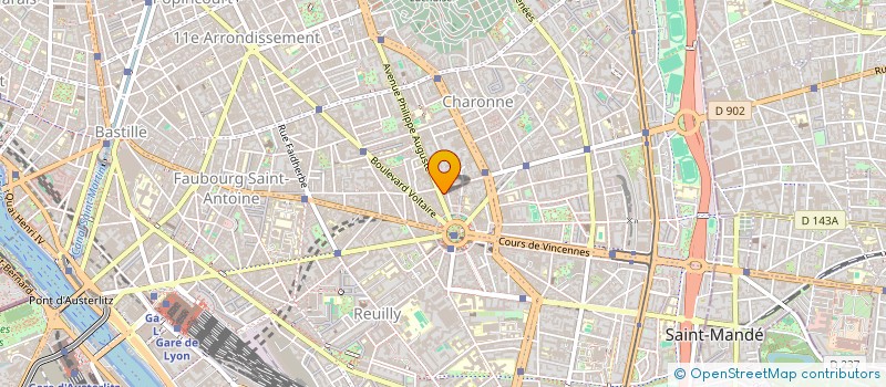 localisation de l'entreprise SYND.COPR. 18 AV PHILIPPE       AUGUSTE  PARIS