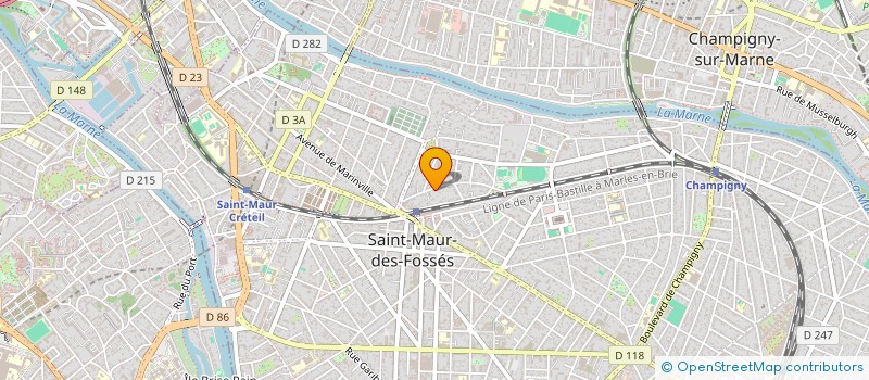 localisation de l'entreprise SYND.COPR. 18 AV TOURELLE ST MAUR FOSSES à SAINT-MAUR-DES-FOSSES