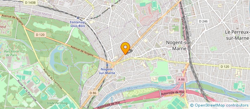 localisation de l'entreprise SYND.COPR. 18 BD DE STRASBOURG  94 NOGEN  NOGENT-SUR-MARNE