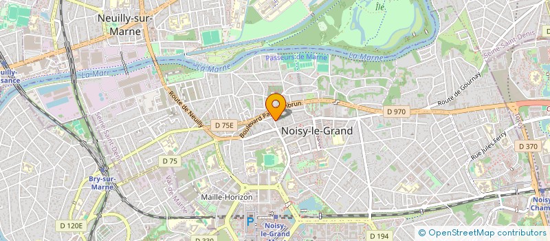 localisation de l'entreprise SYND.COPR. 18 R PASTEUR  NOISY-LE-GRAND