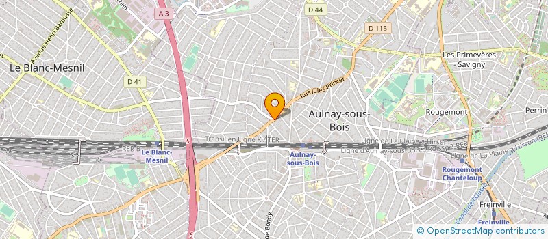 localisation de l'entreprise SYND.COPR. 18 RUE ANDRE THEURIET 93 AULN à AULNAY-SOUS-BOIS