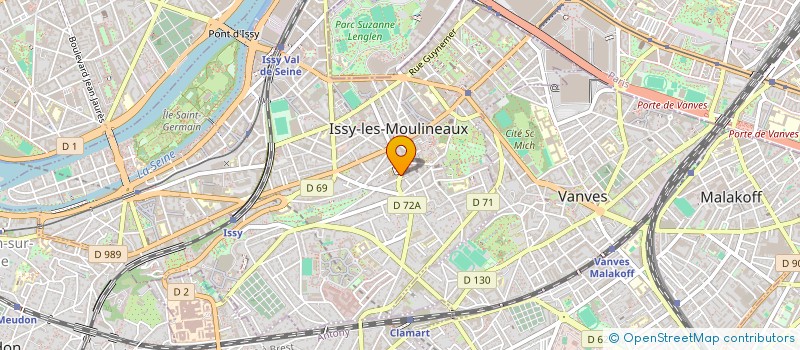 localisation de l'entreprise SYND COPR 18 RUE AUGUSTE GERVAIS 92130 ISSY LES MOULINEAUX à ISSY-LES-MOULINEAUX