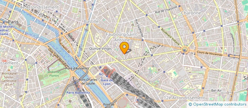 localisation de l'entreprise SYND.COPR. 18 RUE BECCARIA PARIS 12 REP  PARIS