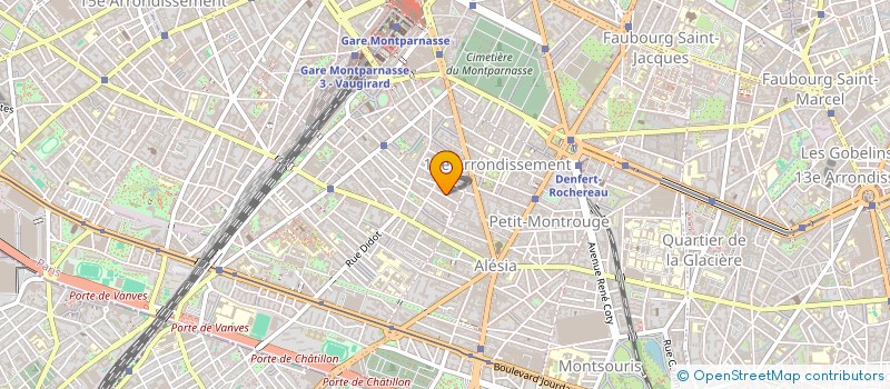 localisation de l'entreprise SYND.COPR. 18 RUE BENARD 75014  PARIS RE  PARIS