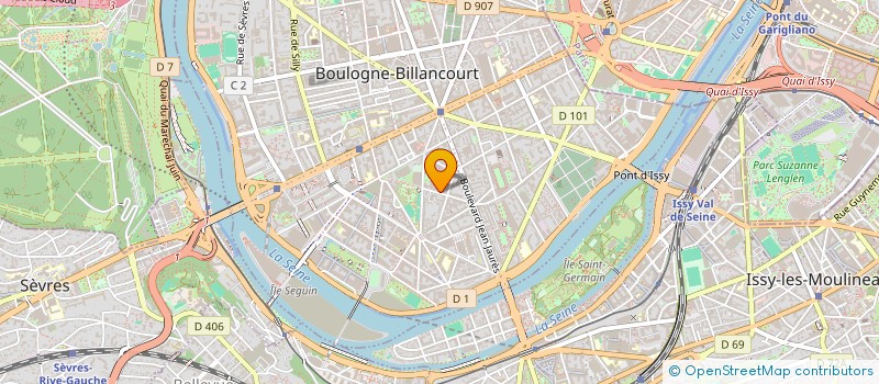localisation de l'entreprise SYND.COPR. 18 RUE D ISSY 92 BOULOGNE REP à BOULOGNE-BILLANCOURT