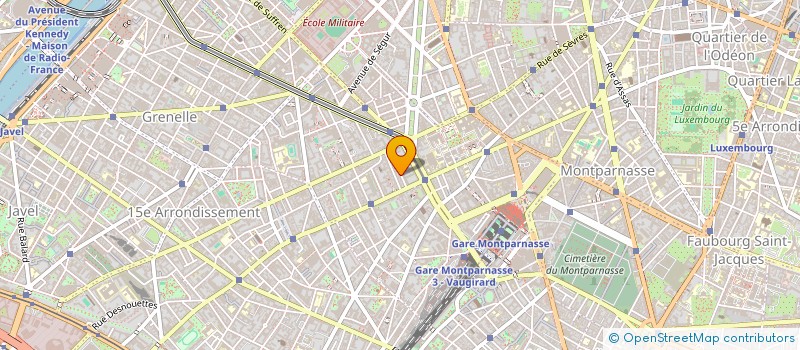 localisation de l'entreprise SYND.COPR. 18 RUE DE STAEL PARIS 15 REP  PARIS 15