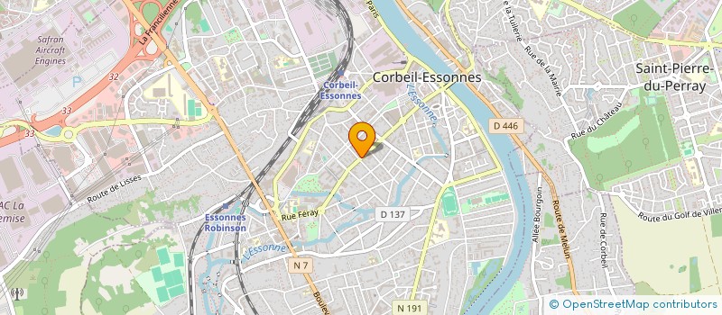 localisation de l'entreprise SYND.COPR. 18 RUE DES CHEVALIERS ST JEAN  CORBEIL-ESSONNES
