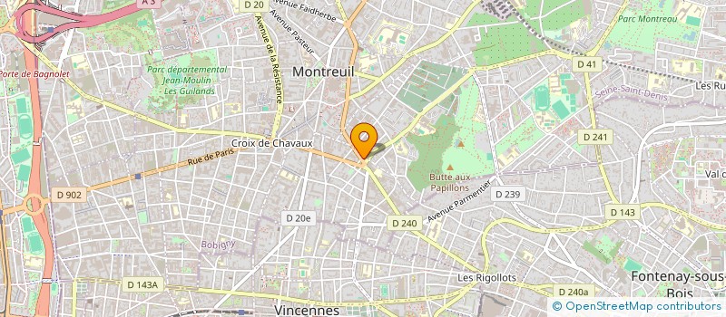localisation de l'entreprise SYND COPR 18 RUE DESIRE CHEVALIER 93100 MONTREUIL  MONTREUIL