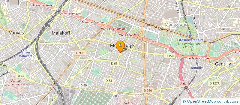 localisation de l'entreprise SYND.COPR. 18 RUE GUTEMBERG     MONTROUG  MONTROUGE