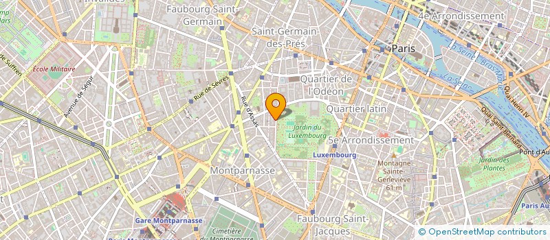 localisation de l'entreprise SYND.COPR. 18 RUE GUYNEMER 75006 PARIS R  PARIS