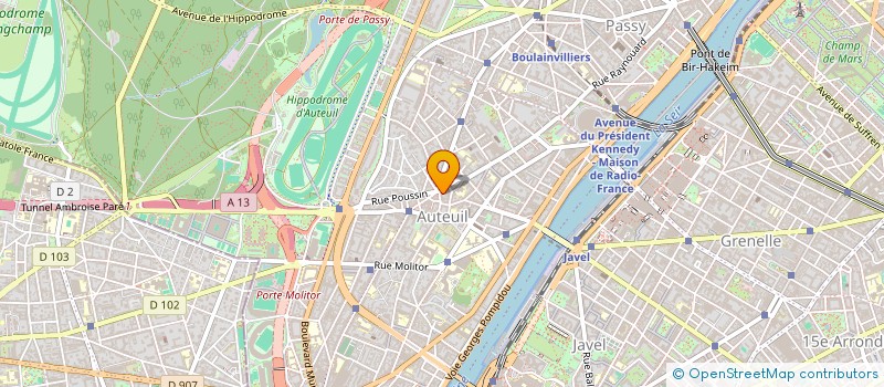 localisation de l'entreprise SYND COPR 18 RUE PIERRE GUERIN  PARIS 16  PARIS