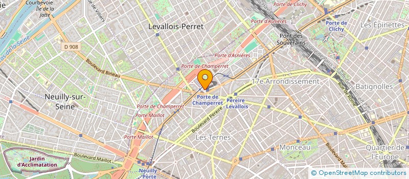 localisation de l'entreprise SYND.COPR. 182 BD BERTHIER 75017 PARIS R  PARIS